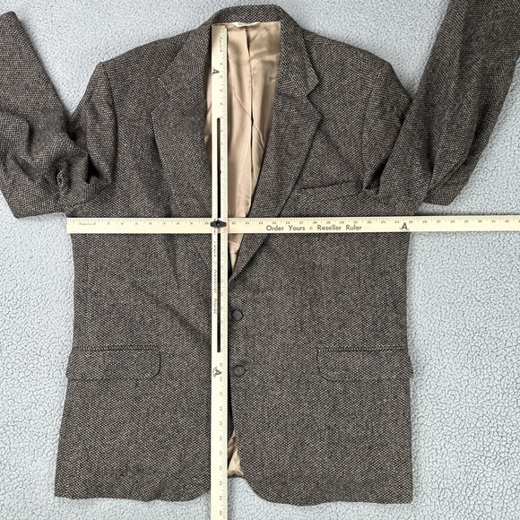 Alexander Lloyd Tweed Executive Blazer Men 48L Houndstooth Flecked Speckled Wool - Picture 6 of 16